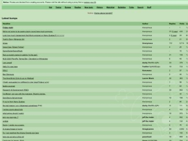 tinychan.net — SEO audit screenshot