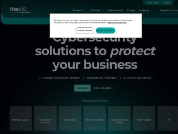 titanhq.com — SEO audit screenshot