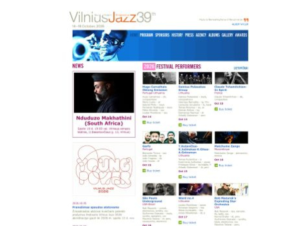 vilniusjazz.lt — SEO audit screenshot