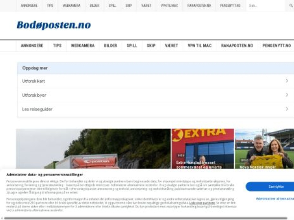 xn--bodposten-n8a.no — SEO audit screenshot