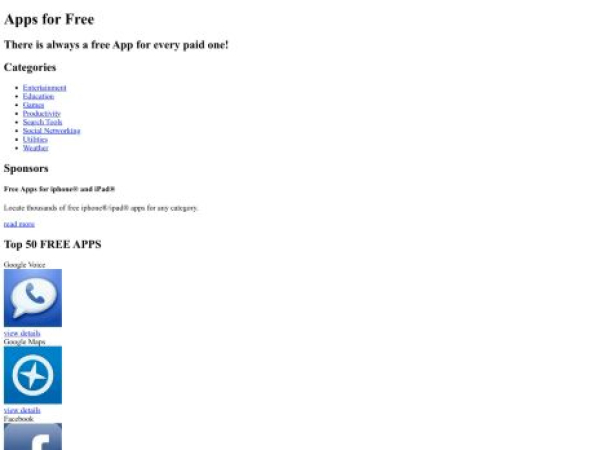 appsforfree.org — SEO audit screenshot