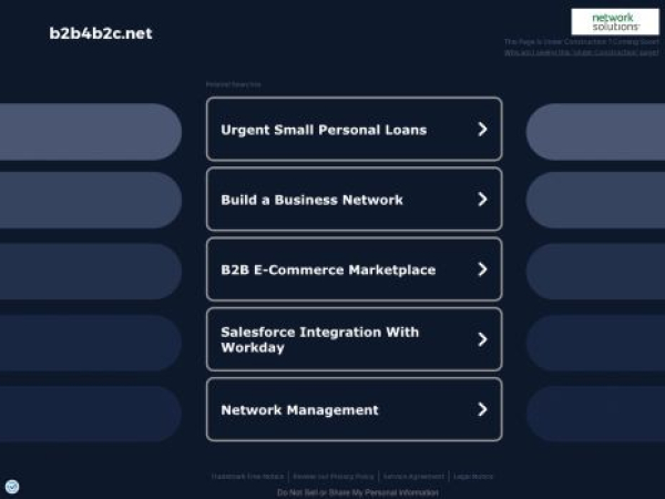 b2b4b2c.net — SEO audit screenshot