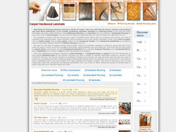 carpet-hardwood-flooring.com — SEO audit screenshot