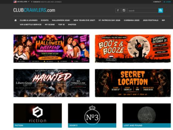 clubcrawlers.com — SEO audit screenshot