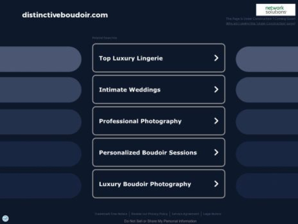 distinctiveboudoir.com — SEO audit screenshot