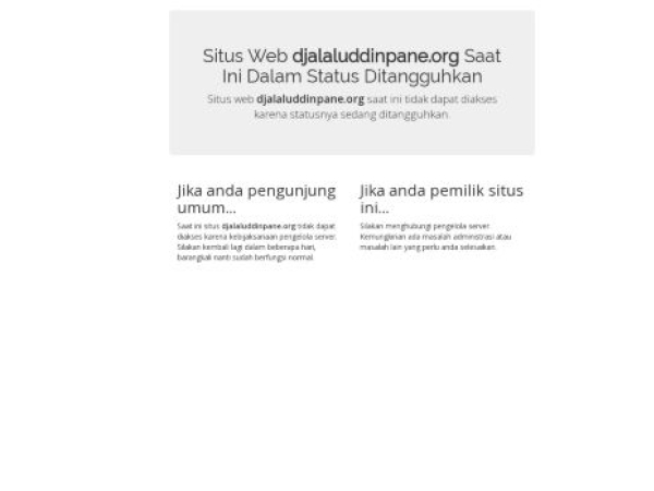 djalaluddinpane.org — SEO audit screenshot
