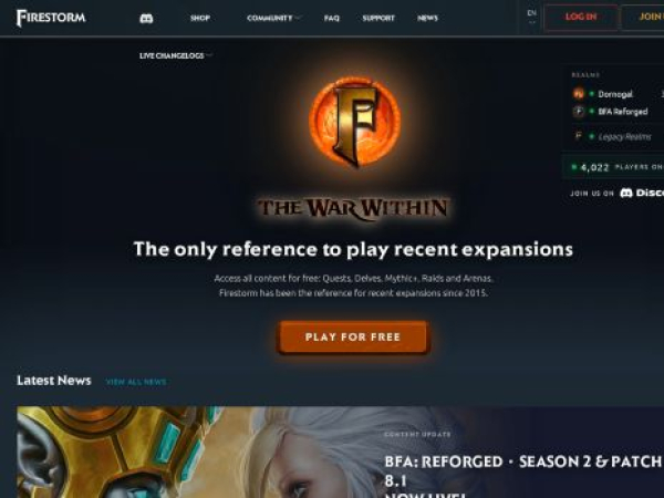 firestorm-servers.com — SEO audit screenshot