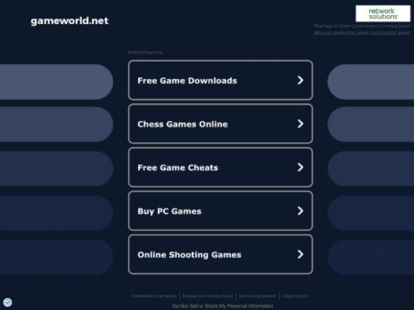 gameworld.net — SEO audit screenshot