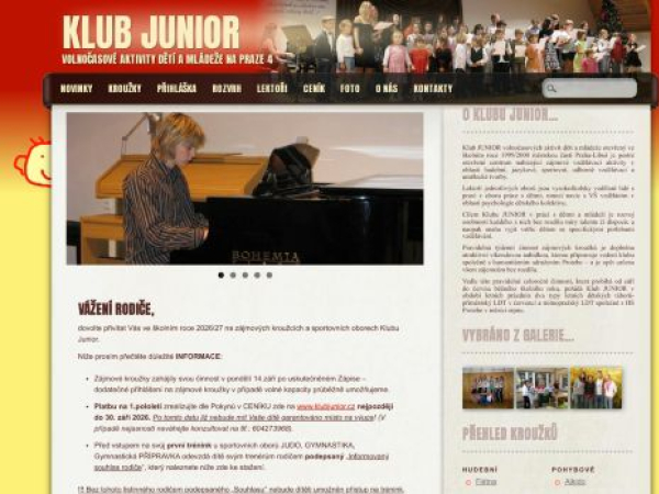 klubjunior.cz — SEO audit screenshot