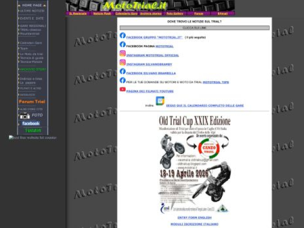 mototrial.it — SEO audit screenshot