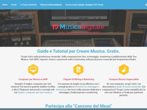 musicadigitale.net — SEO audit screenshot