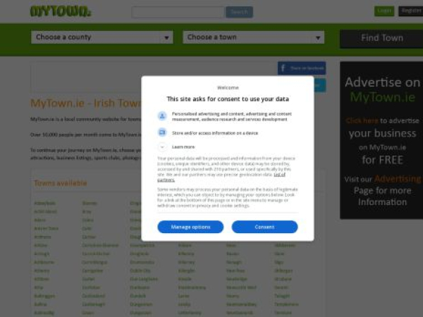 mytown.ie — SEO audit screenshot