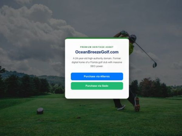 oceanbreezegolf.com — SEO audit screenshot
