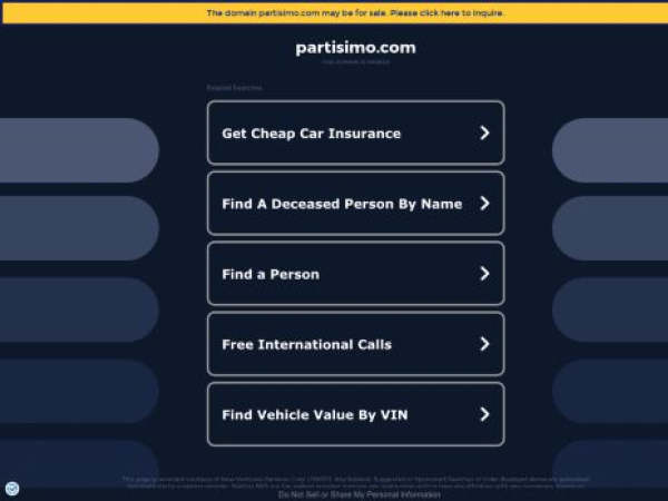 partisimo.com — SEO audit screenshot