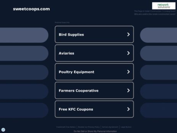sweetcoops.com — SEO audit screenshot