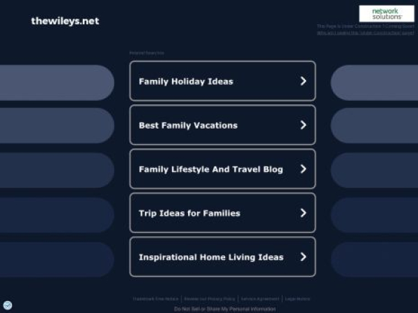thewileys.net — SEO audit screenshot