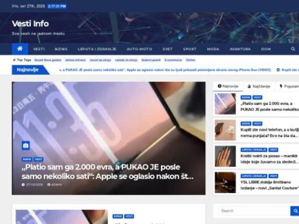 vesti-info.rs — SEO audit screenshot