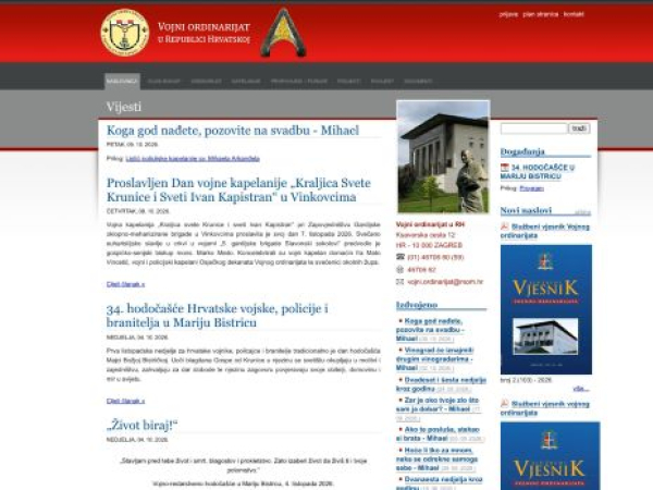 vojni-ordinarijat.hr — SEO audit screenshot