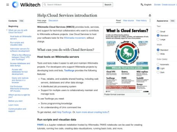 wmcloud.org — SEO audit screenshot