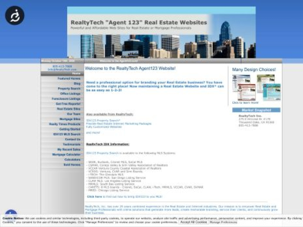 agent123.com — SEO audit screenshot