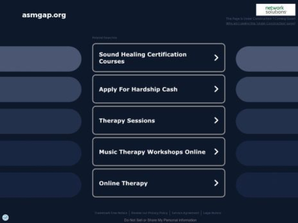 asmgap.org — SEO audit screenshot