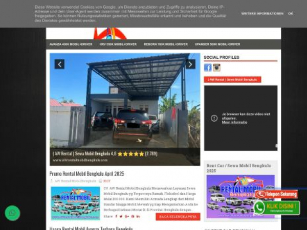 awrentalmobilbengkulu.com