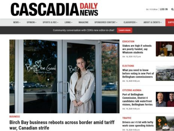 cascadiaweekly.com — SEO audit screenshot