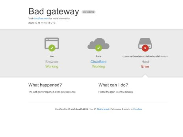 consumerbrandsassociationfoundation.com — SEO audit screenshot