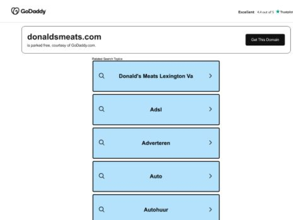 donaldsmeats.com — SEO audit screenshot