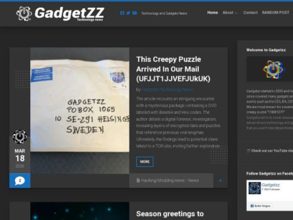 gadgetzz.com — SEO audit screenshot