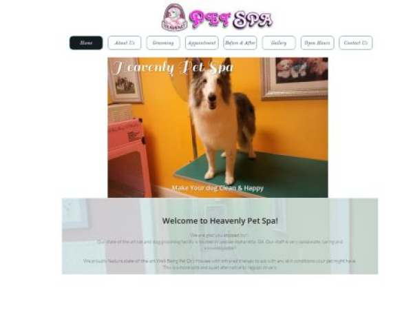 heavenlypetspa.com — SEO audit screenshot