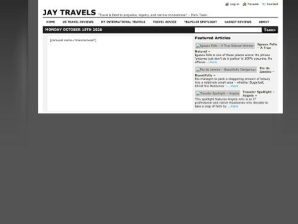 jaytravels.net — SEO audit screenshot