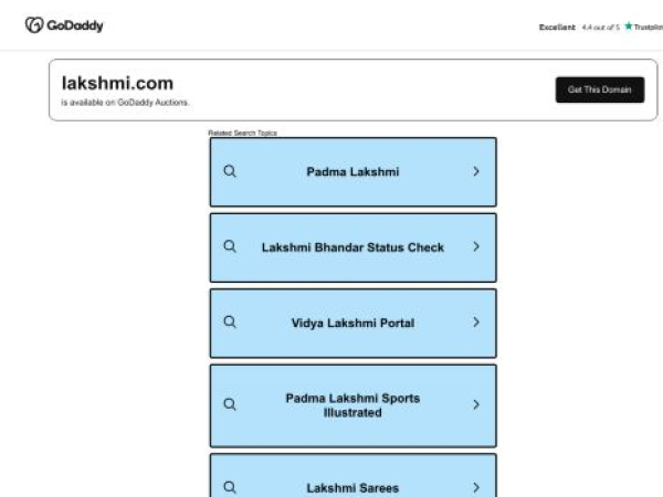 lakshmi.com — SEO audit screenshot