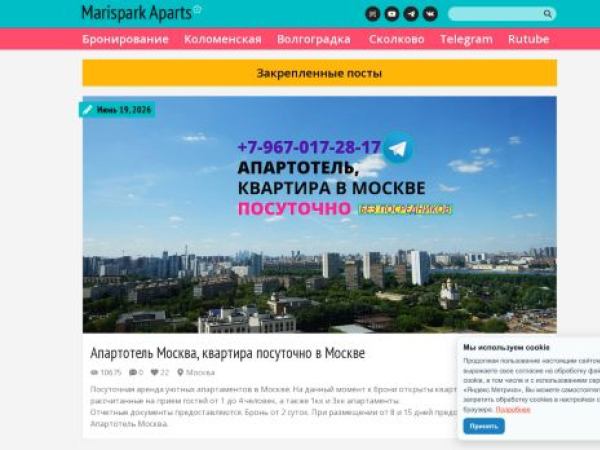 marispark.ru — SEO audit screenshot