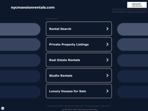 nycmansionrentals.com — SEO audit screenshot