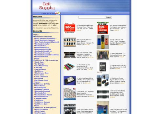 the-cell-supply.com — SEO audit screenshot